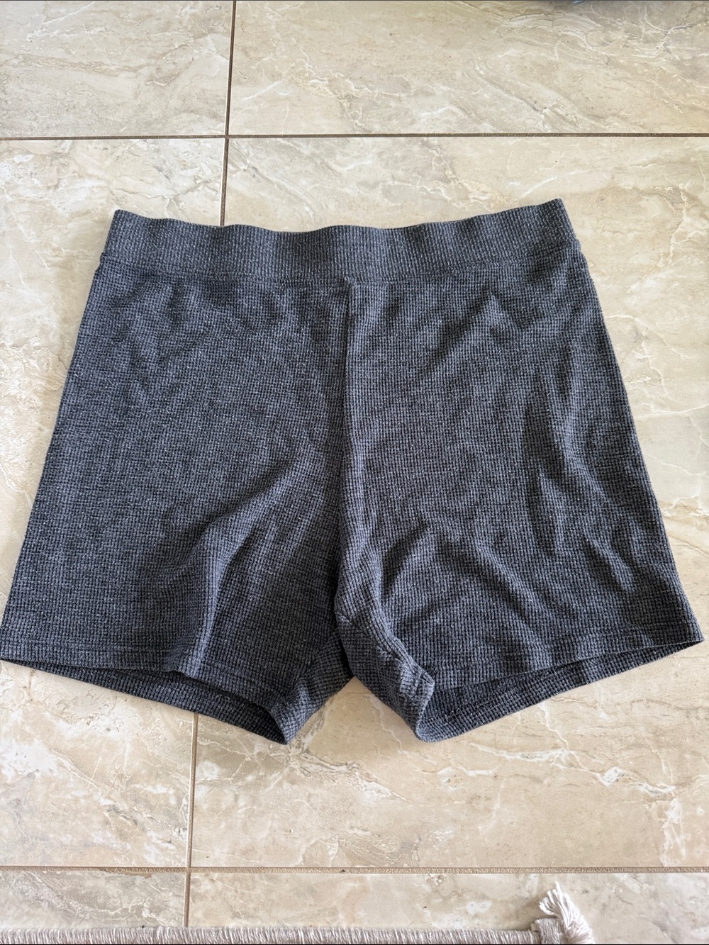 Victoria's Secret Gray Ribbed Knit Shorts
